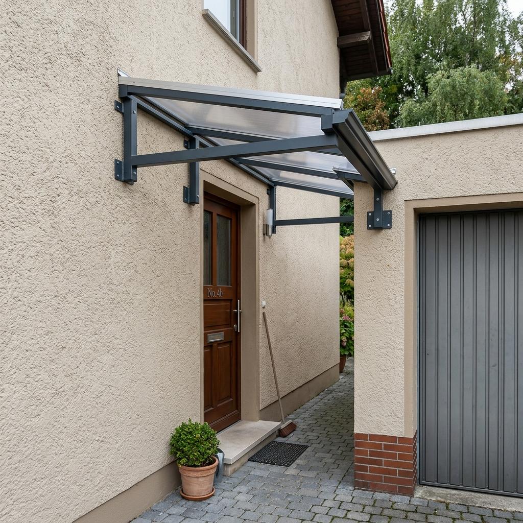 Vordach nach Maß für Nebeneingang